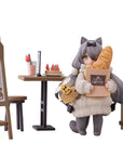 Decorated Life Collection PVC Statue Tea Time Cats - Cat Town Bakery Staff & Customer Set 12 cm