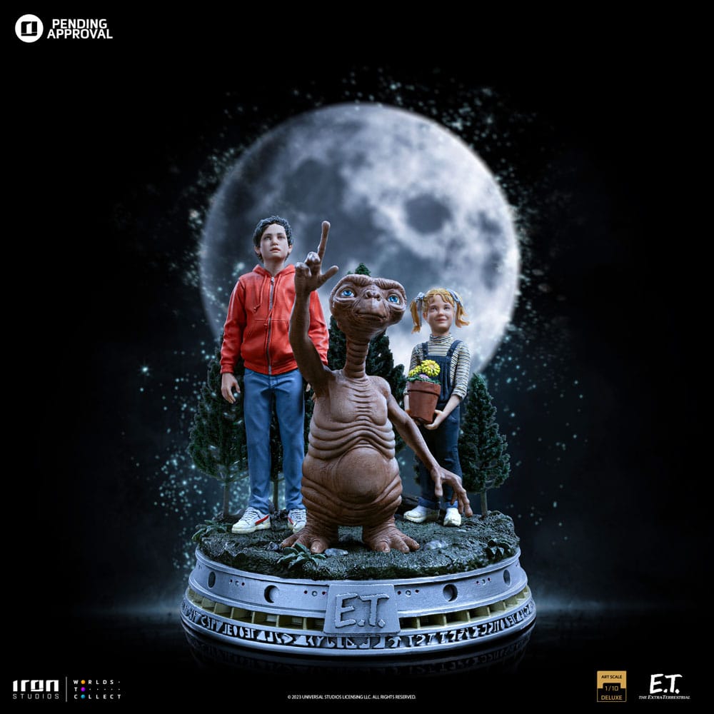 E.T. The Extra-Terrestrial Deluxe Art Scale Statue 1/10 E.T., Elliot and Gertie 19 cm