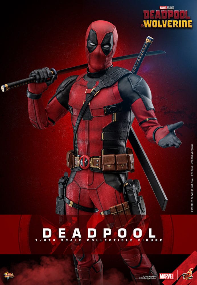 Deadpool &amp; Wolverine Movie Masterpiece Action Figure 1/6 Deadpool 31 cm