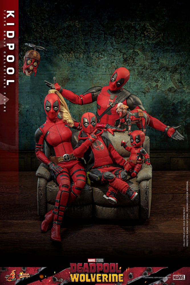 Deadpool &amp; Wolverine Movie Masterpiece Action Figure 1/6 Kidpool 22 cm