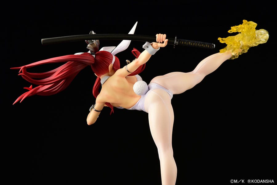 Fairy Tail Statue 1/6 Erza Scarlet High Kick White Bunny Ver. 37 cm