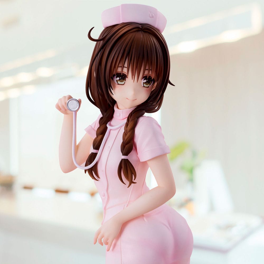 To Love-Ru Darkness Statue PVC Mikan Yuki Nurse Cos 25 cm