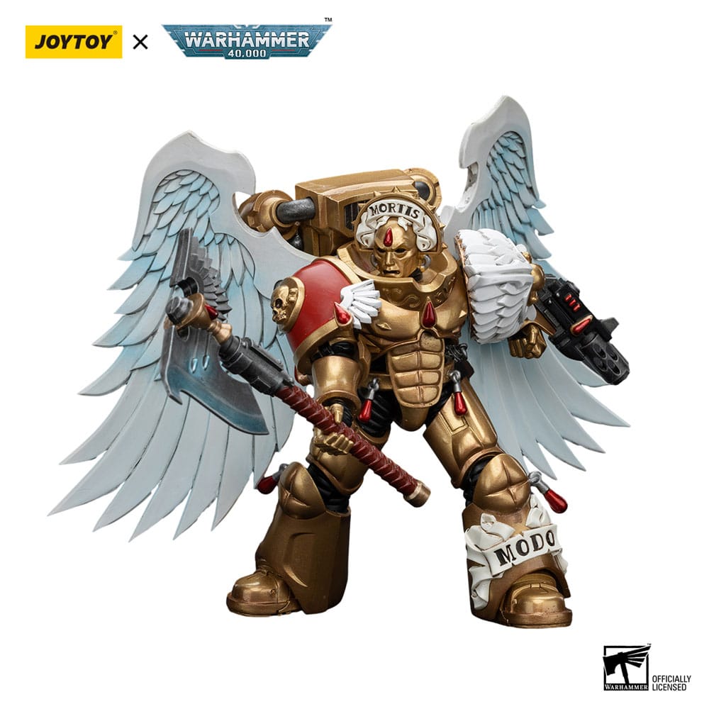 Warhammer 40,000 Action Figure 1/18 Blood Angels Sanguinary Guard with Encarmine Axe and Inferno Pistol 12 cm