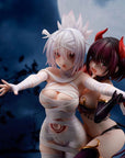 Ayakashi Triangle PVC Statue Matsuri Kazamaki & Suzu Kanade & Shirogane 25 cm