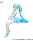 Hatsune Miku Noodle Stopper PVC Statue Flower Fairy Nemophila Pail Blue Color Ver. 15 cm