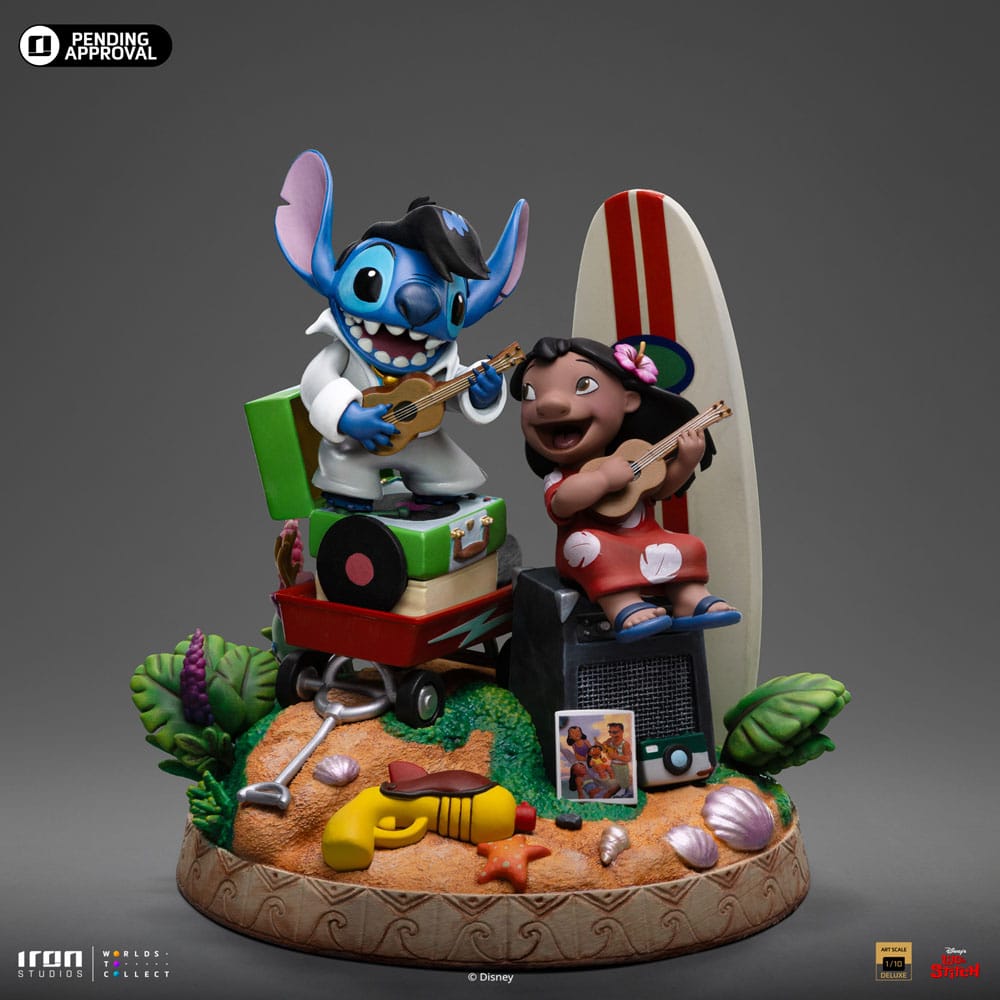 Lilo &amp; Stitch Deluxe Art Scale Statue 1/10 Lilo &amp; Stitch 20 cm