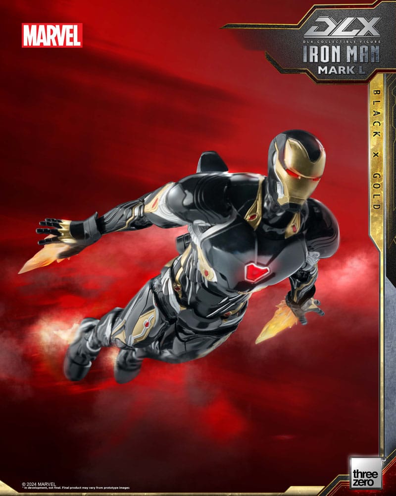 Infinity Saga DLX Action Figure 1/12 Iron Man Mark 50 (Black X Gold) 17 cm