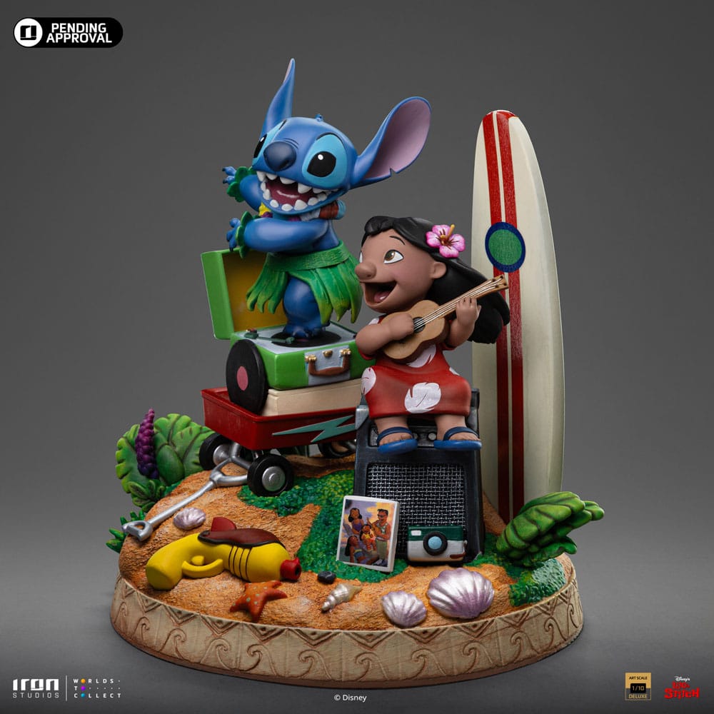 Lilo &amp; Stitch Deluxe Art Scale Statue 1/10 Lilo &amp; Stitch 20 cm