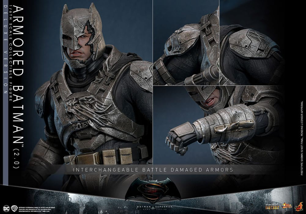 Batman v Superman: Dawn of Justice Movie Masterpiece Action Figure 1/6 Armored Batman 2.0 (Deluxe Version) 33 cm