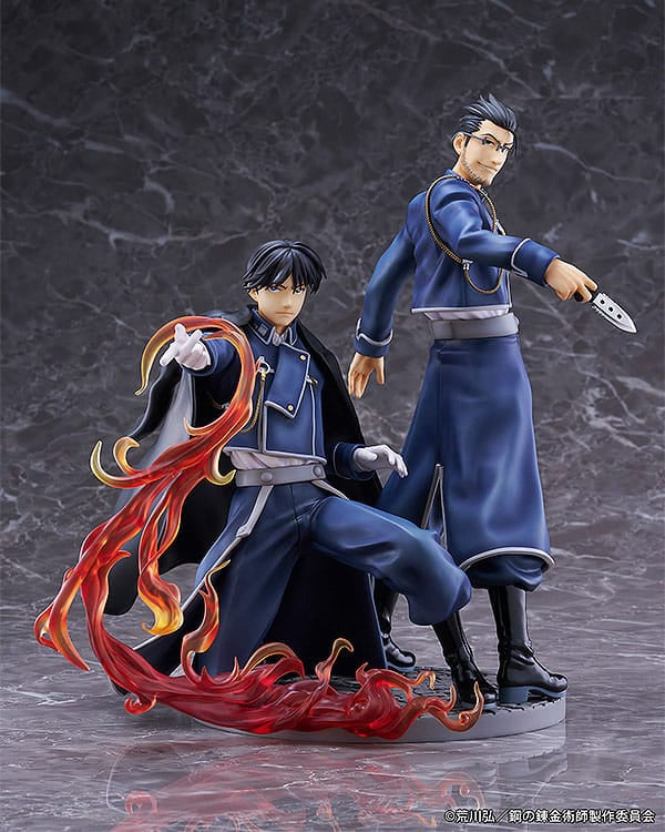 Fullmetal Alchemist: Brotherhood PVC Statue Roy Mustang &amp; Maes Hughes Kizuna 27 cm