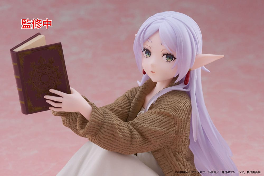 Frieren: Beyond Journey&#39;s End PVC Statue Desktop Cute Figure Frieren Roomwear Ver. 13 cm