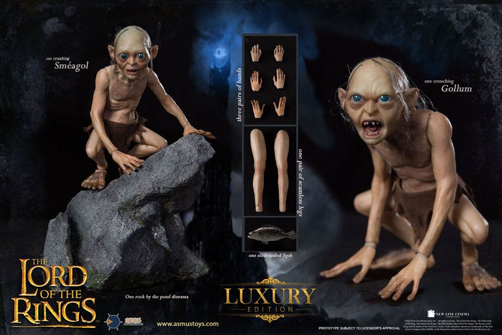 Lord of the Rings Action Figure 1/6 Gollum (Luxury Edition) 19 cm