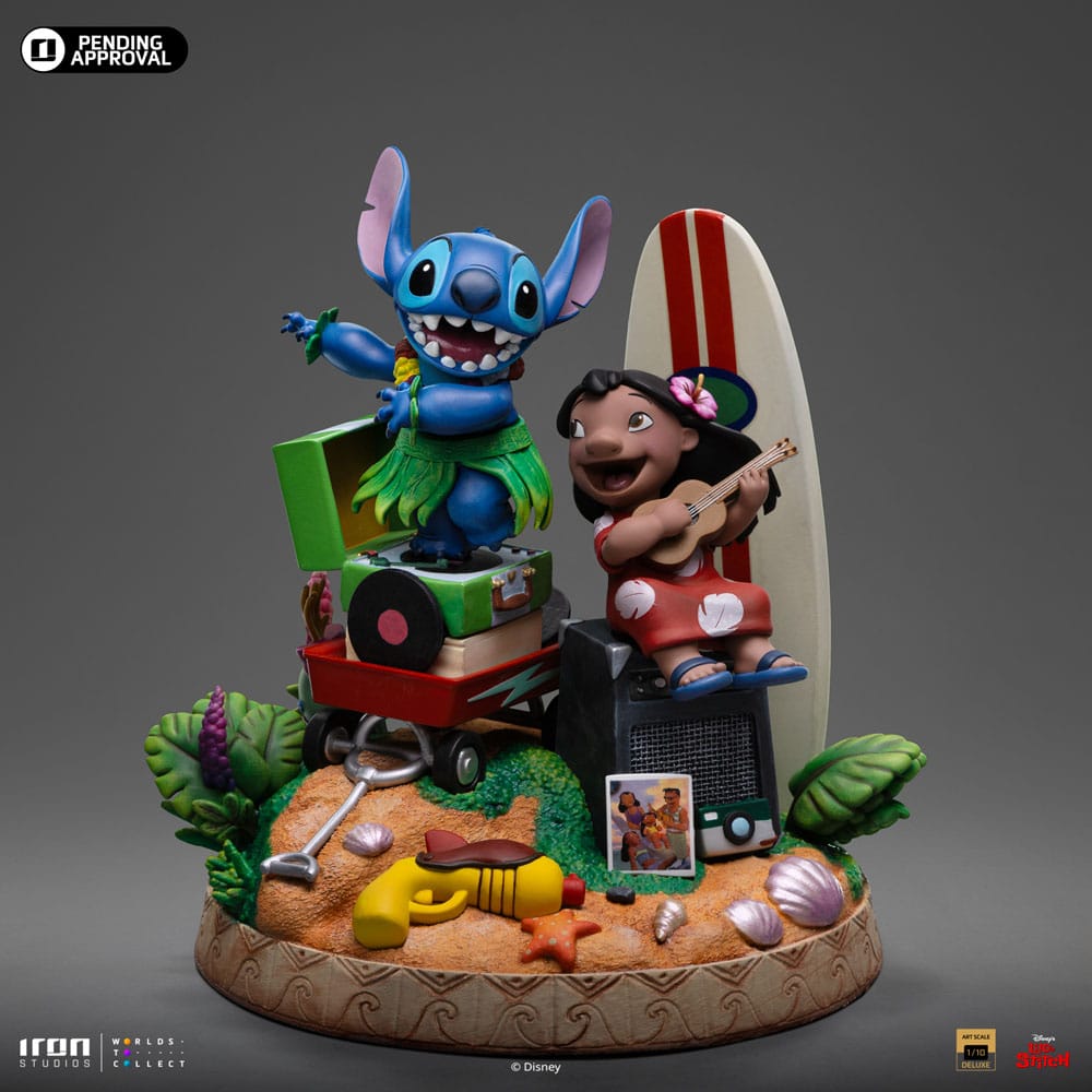 Lilo &amp; Stitch Deluxe Art Scale Statue 1/10 Lilo &amp; Stitch 20 cm