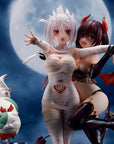 Ayakashi Triangle PVC Statue Matsuri Kazamaki & Suzu Kanade & Shirogane 25 cm