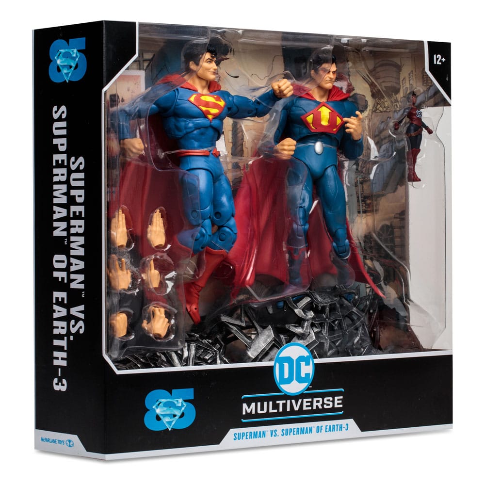 DC Multiverse Multipack Action Figure Superman vs Superman of Earth-3 (Gold Label) 18 cm