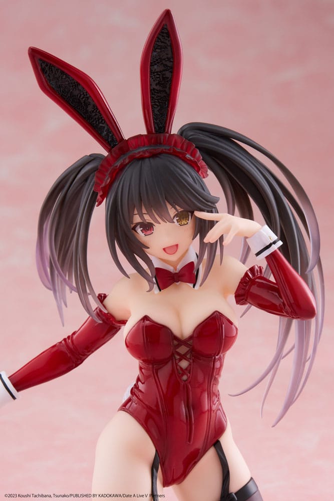 Date A Live V PVC Statue Desktop Cute Figure Kurumi Tokisaki Bunny Ver. 13 cm