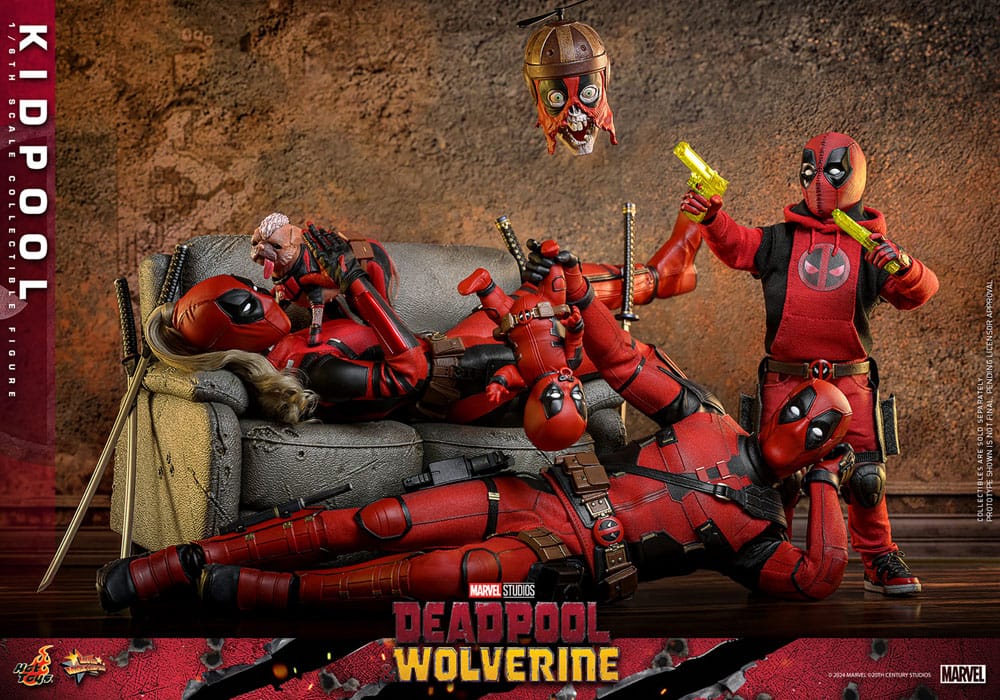 Deadpool &amp; Wolverine Movie Masterpiece Action Figure 1/6 Kidpool 22 cm