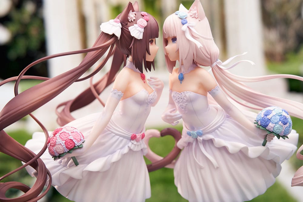 Nekopara PVC Statue 1/7 Nekopara Chocola &amp; Vanilla Dream of Eden Ver. 23 cm