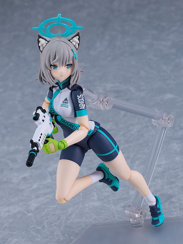 Blue Archive Figma Action Figure Shiroko Sunaookami Cycling DX Edition 15 cm