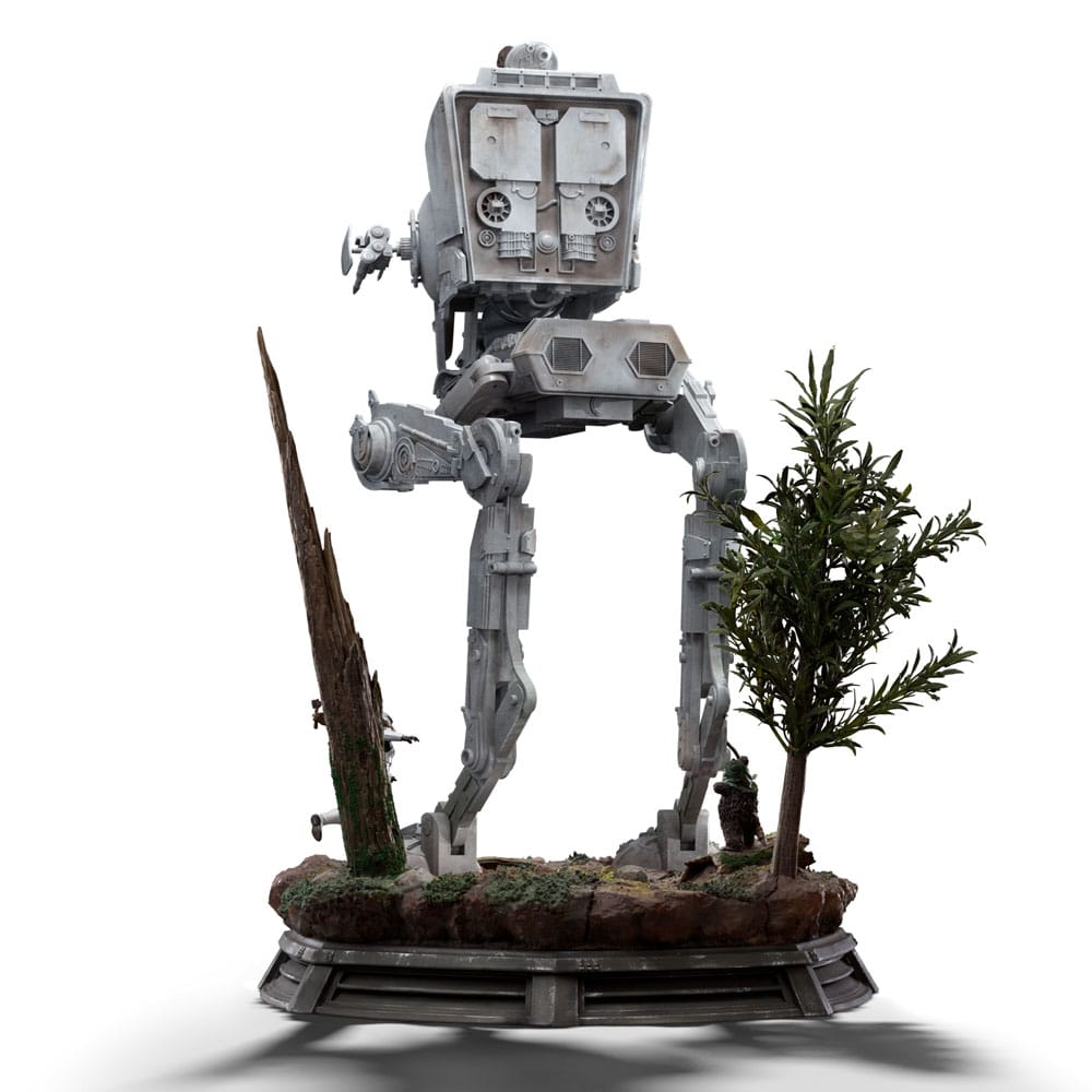 Star Wars Demi Art Scale Statue 1/20 AT-ST and Chewbacca 53 cm