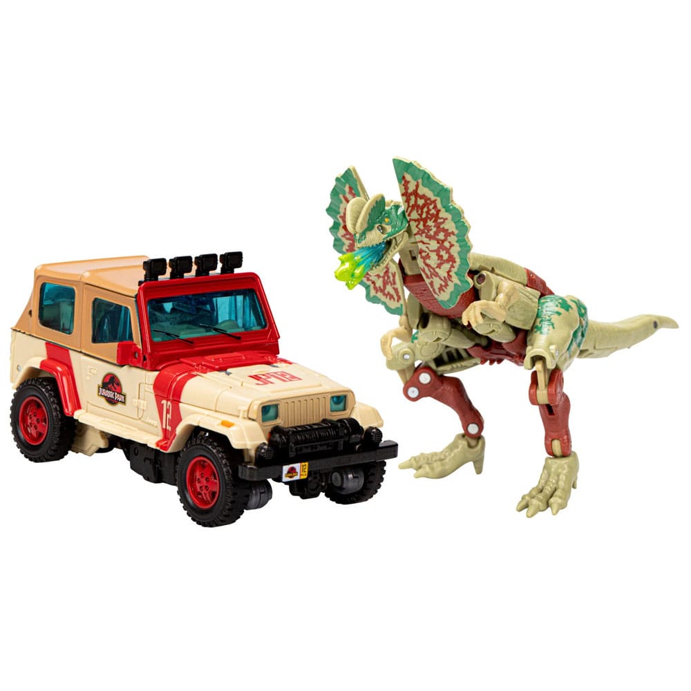 Transformers x Jurassic Park Action Figure 2-Pack Dilophocon &amp; Autobot JP12