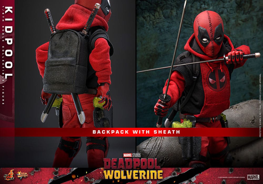 Deadpool &amp; Wolverine Movie Masterpiece Action Figure 1/6 Kidpool 22 cm