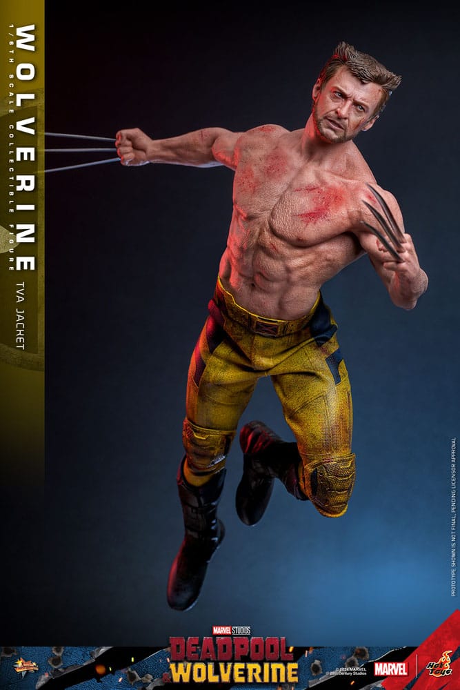 Deadpool &amp; Wolverine Movie Masterpiece Action Figure 1/6 Wolverine (TVA Jacket Version) 31 cm