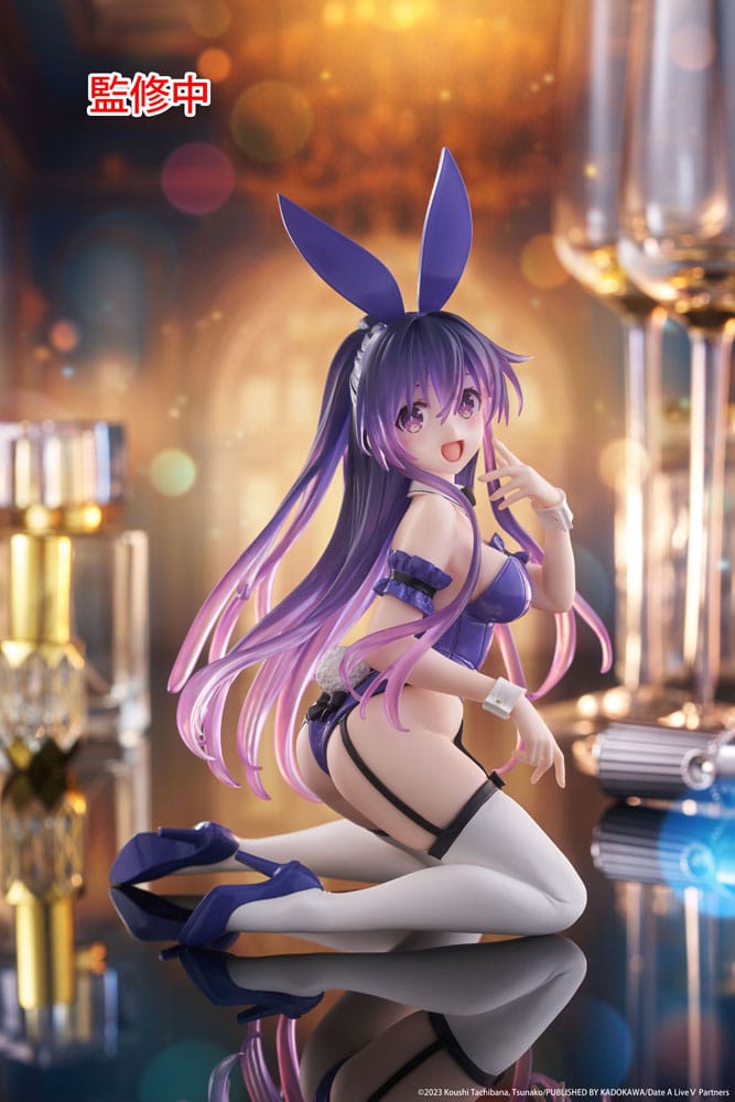 Date A Live V PVC Statue Desktop Cute Figure Tohka Yatogami Bunny Ver. 13 cm