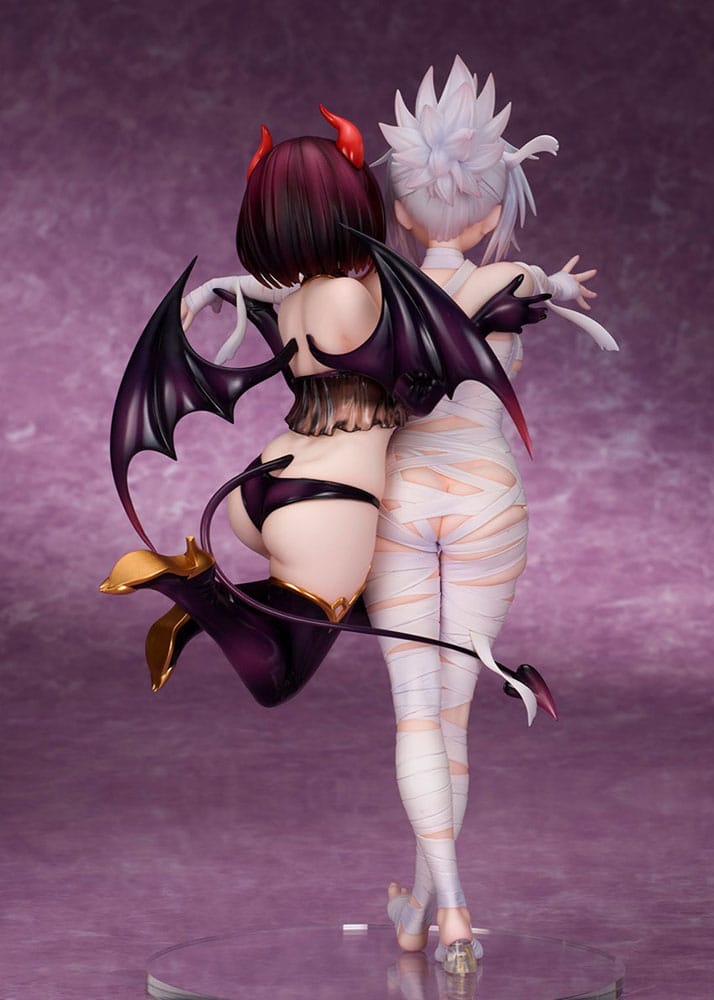 Ayakashi Triangle PVC Statue Matsuri Kazamaki &amp; Suzu Kanade &amp; Shirogane 25 cm