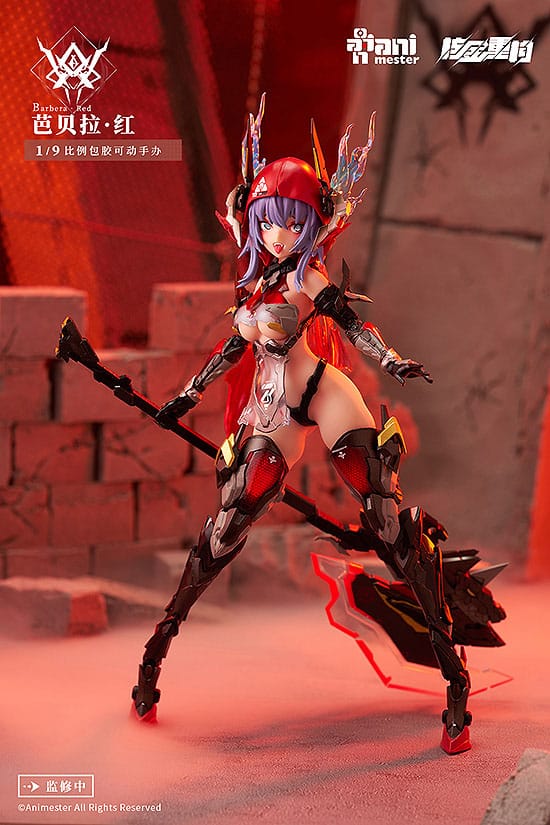 Original Character Plastic Model Kit Alloy Articulated Assemblable Model Thunderbolt-Barbera Red 21 cm