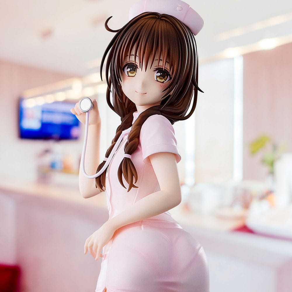 To Love-Ru Darkness Statue PVC Mikan Yuki Nurse Cos 25 cm