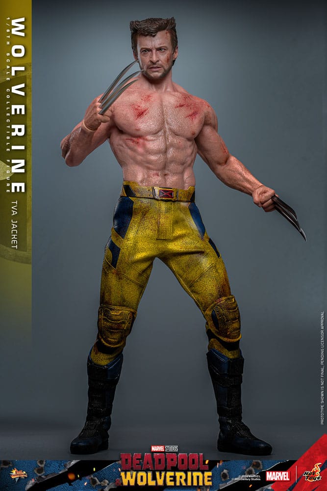 Deadpool &amp; Wolverine Movie Masterpiece Action Figure 1/6 Wolverine (TVA Jacket Version) 31 cm