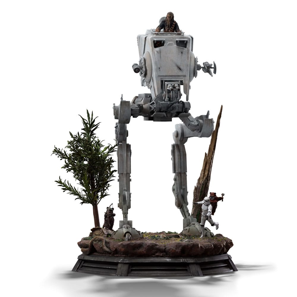 Star Wars Demi Art Scale Statue 1/20 AT-ST and Chewbacca 53 cm