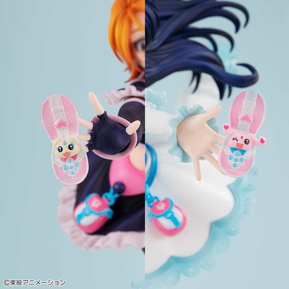 Pretty Cure Lucrea PVC Statue Cure Black &amp; Cure White 22 cm