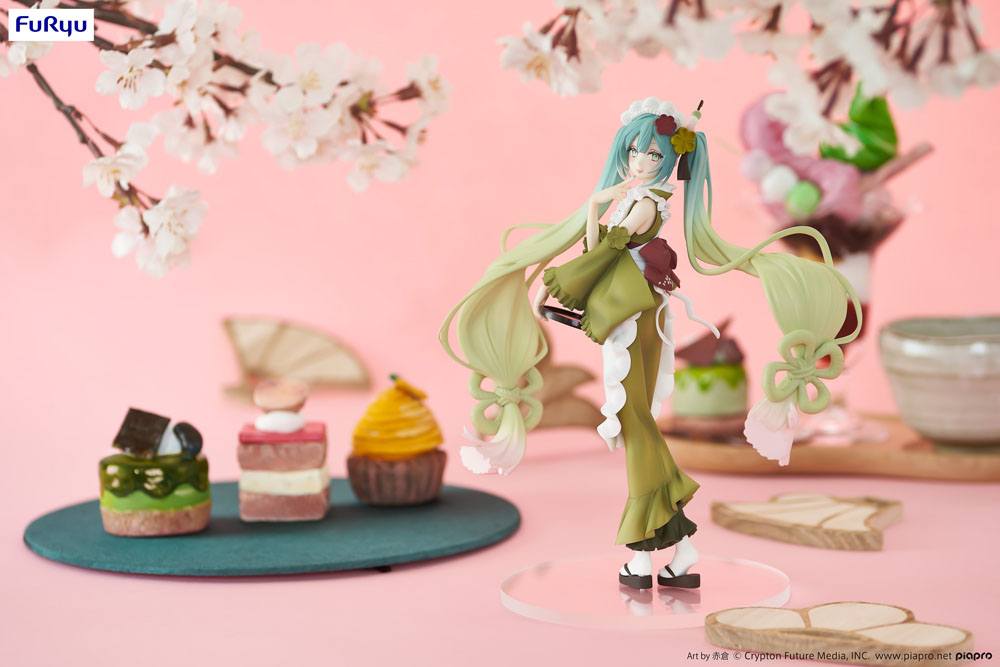 Hatsune Miku Exceed Creative PVC Statue Hatsune Miku Matcha Green Tea Parfait Ver. 20 cm