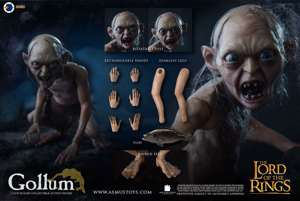 Lord of the Rings Action Figure 1/6 Gollum 19 cm