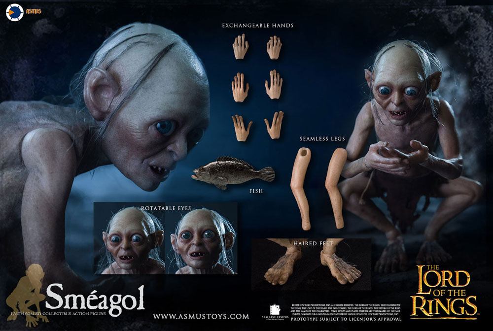 Lord of the Rings Action Figure 1/6 Sméagol 19 cm