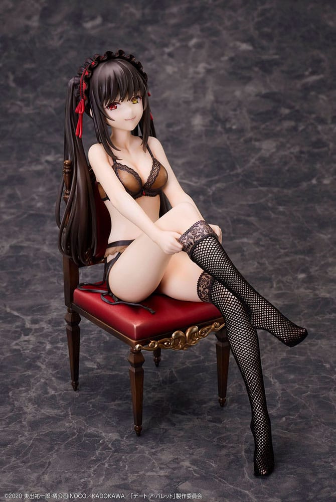 Date A Bullet PVC Statues 1/7 Kurumi Tokisaki &amp; White Queen 17 cm