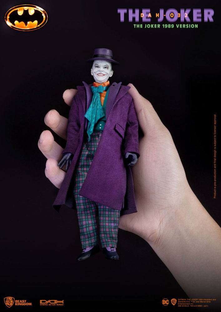 Batman 1989 Dynamic 8ction Heroes Action Figure 1/9 The Joker 21 cm