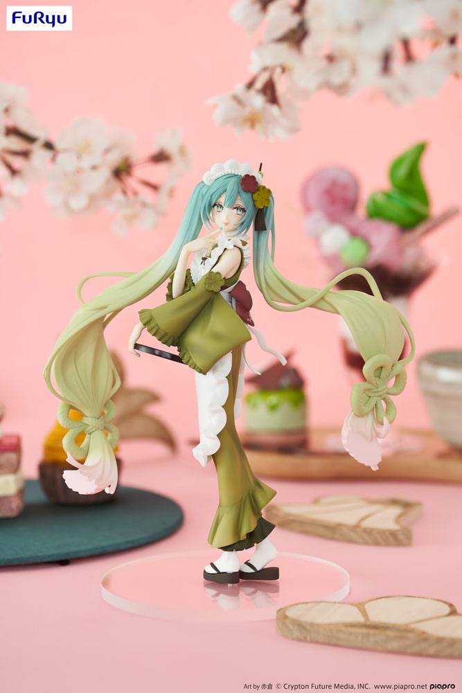 Hatsune Miku Exceed Creative PVC Statue Hatsune Miku Matcha Green Tea Parfait Ver. 20 cm