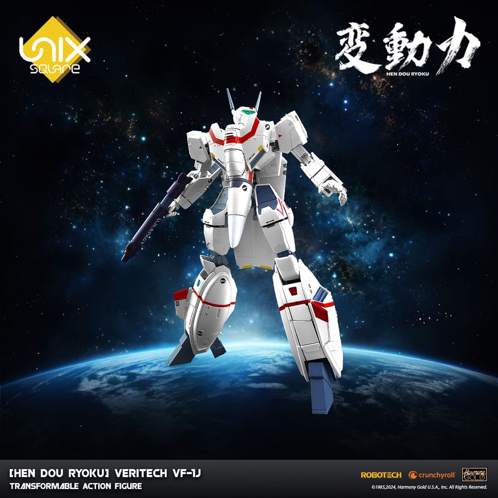 Hen Dou Ryoku Veritech Diecast Action Figure VF-1J 21 cm