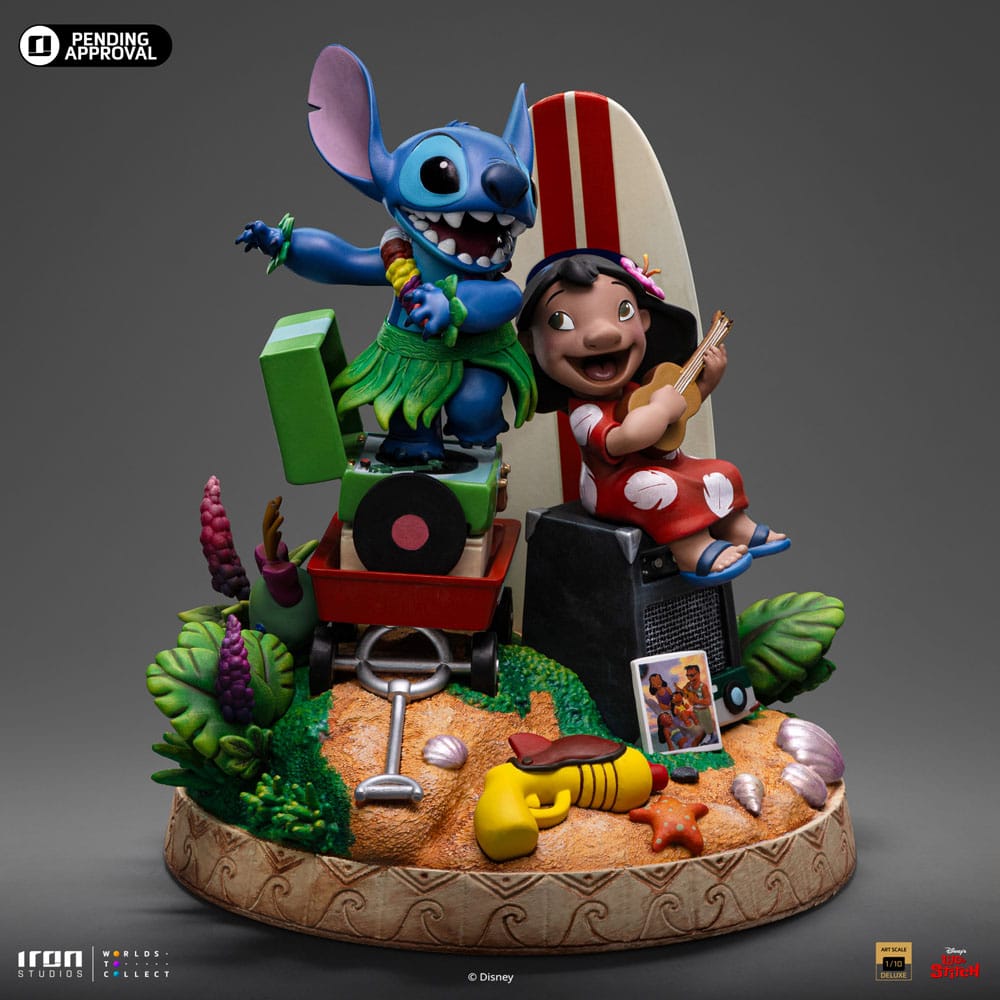 Lilo &amp; Stitch Deluxe Art Scale Statue 1/10 Lilo &amp; Stitch 20 cm