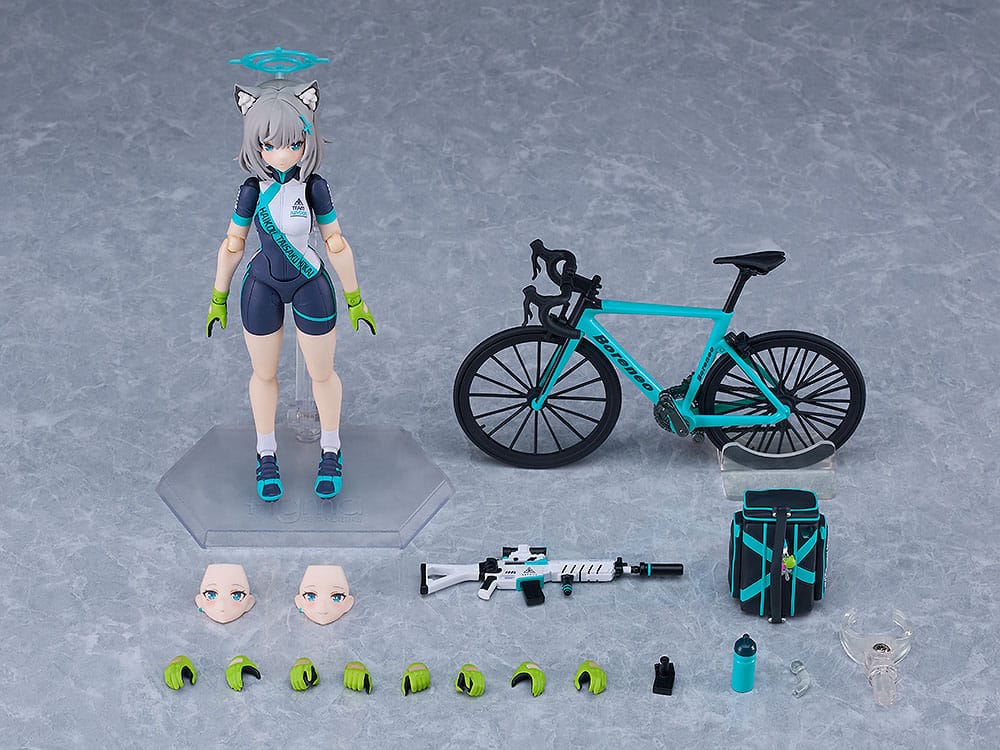 Blue Archive Figma Action Figure Shiroko Sunaookami Cycling DX Edition 15 cm