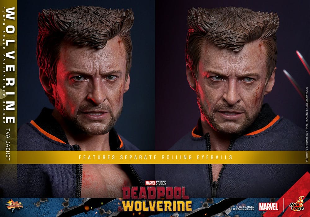 Deadpool &amp; Wolverine Movie Masterpiece Action Figure 1/6 Wolverine (TVA Jacket Version) 31 cm