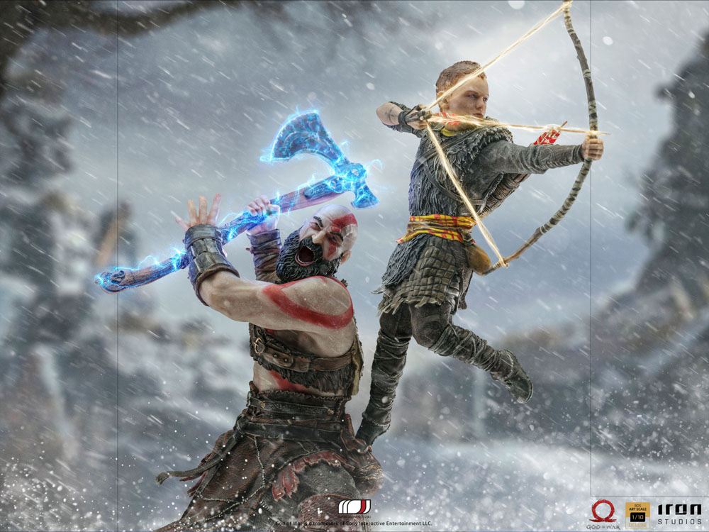 God of War BDS Art Scale Statue 1/10 Kratos &amp; Atreus 34 cm