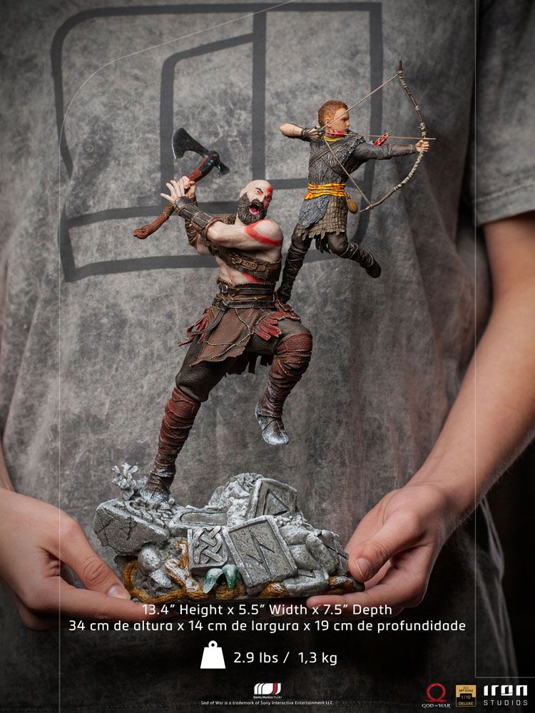 God of War BDS Art Scale Statue 1/10 Kratos &amp; Atreus 34 cm