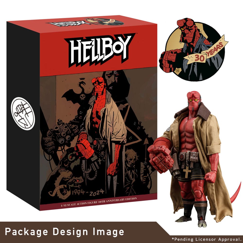 Hellboy Action Figure 1/12 Hellboy 30th Anniversary Edition 19 cm