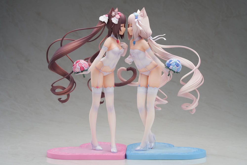 Nekopara PVC Statue 1/7 Nekopara Chocola &amp; Vanilla Dream of Eden Ver. 23 cm