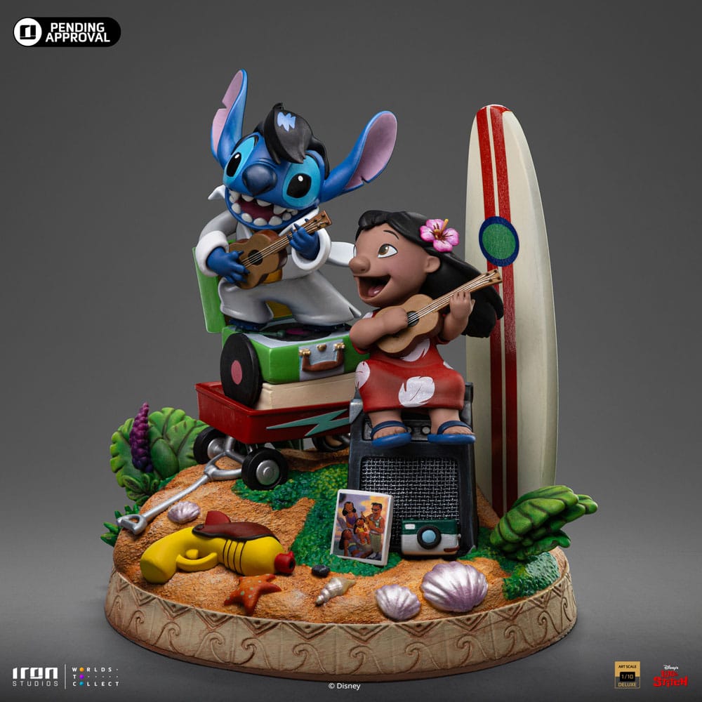 Lilo &amp; Stitch Deluxe Art Scale Statue 1/10 Lilo &amp; Stitch 20 cm