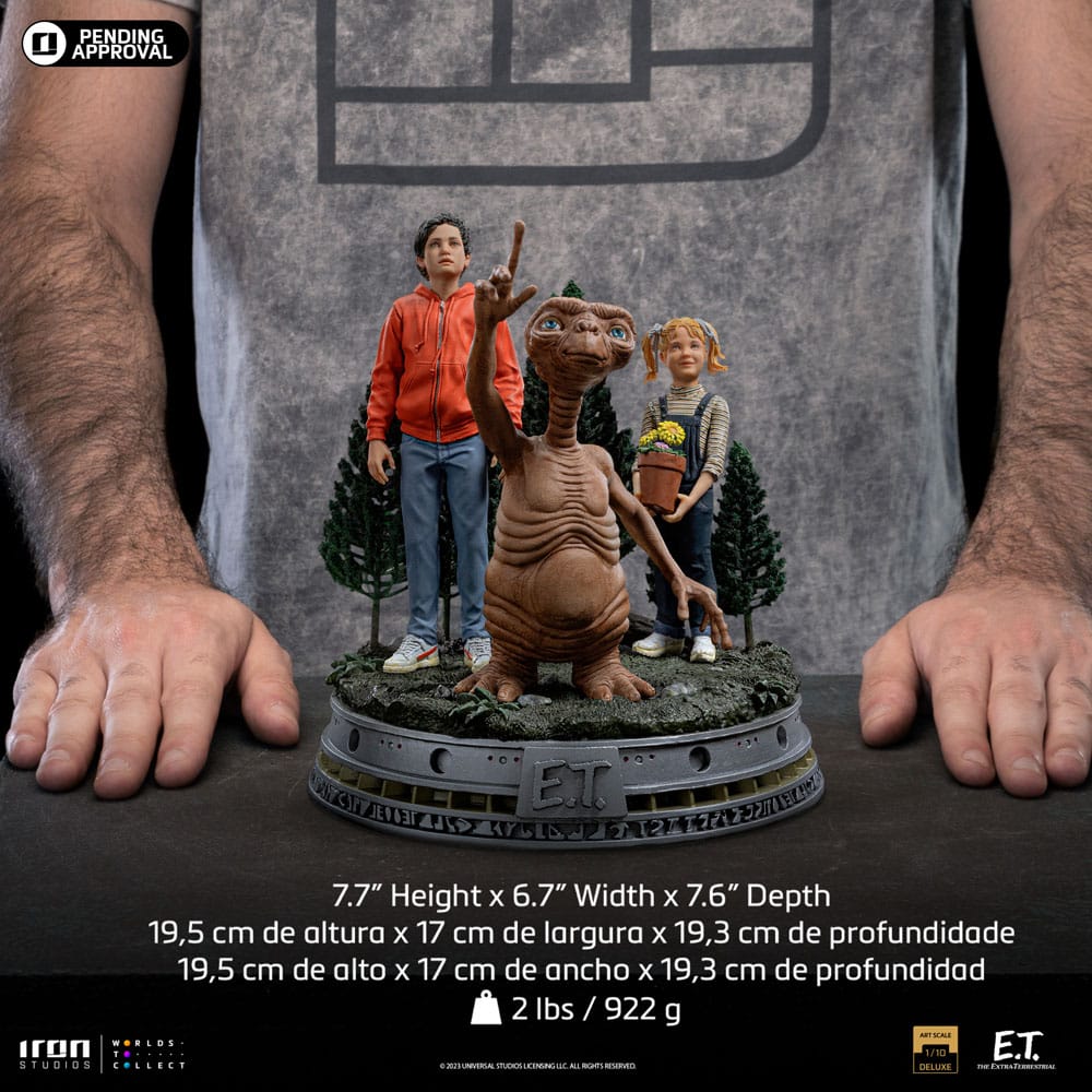 E.T. The Extra-Terrestrial Deluxe Art Scale Statue 1/10 E.T., Elliot and Gertie 19 cm